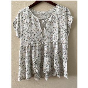 American Eagle floral babydoll top NWOT Medium